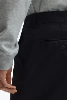 Chino Relaxed Fit en coton - Noir — photo 2