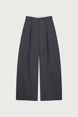 PANTALON BAREL À PLIS