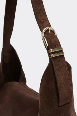 Sac Gala croûte de cuir moka — photo 2