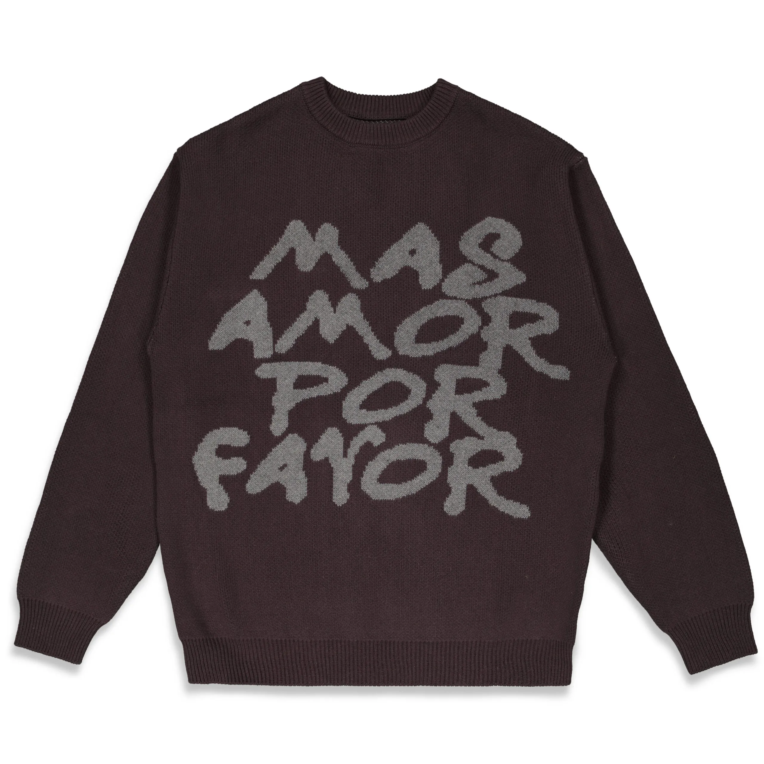 sweatshirt the loose co mas amor por favor sweater – Black