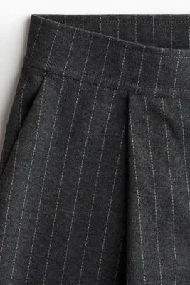 Pantalon large - Gris foncé/rayures tennis — photo 4
