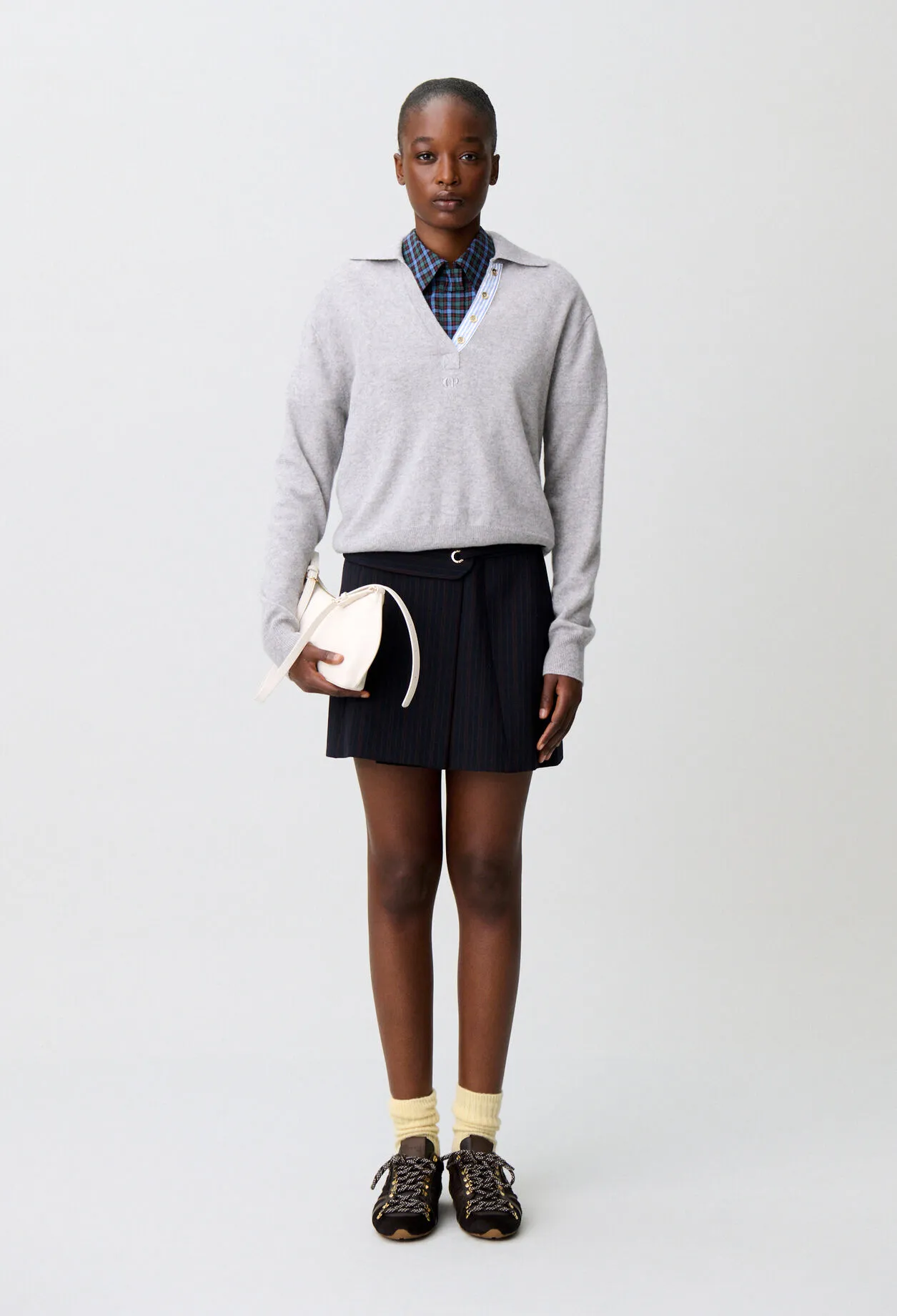 Pull polo laine