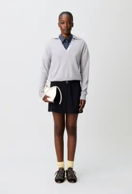 Pull polo laine