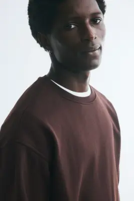 Sweat Loose Fit - Marron foncé — photo 2