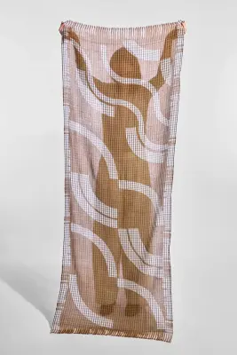 Foulard Wave ocre - Ma Poésie — photo 1