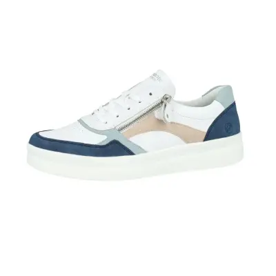 Baskets Remonte D0J01-85 Blanches - Lacets Zip Grande Pointure Femme — photo 1