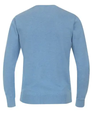 REDMOND PULL COL ROND COTON Bleu ciel — photo 3
