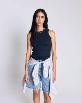 Top Oria bleu marine — photo 2
