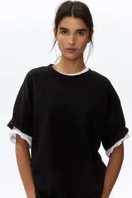 T-shirt oversize - Noir — photo 1