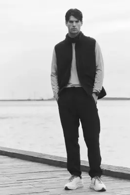 Pantalon jogger de sport DryMove™ - Noir — photo 2