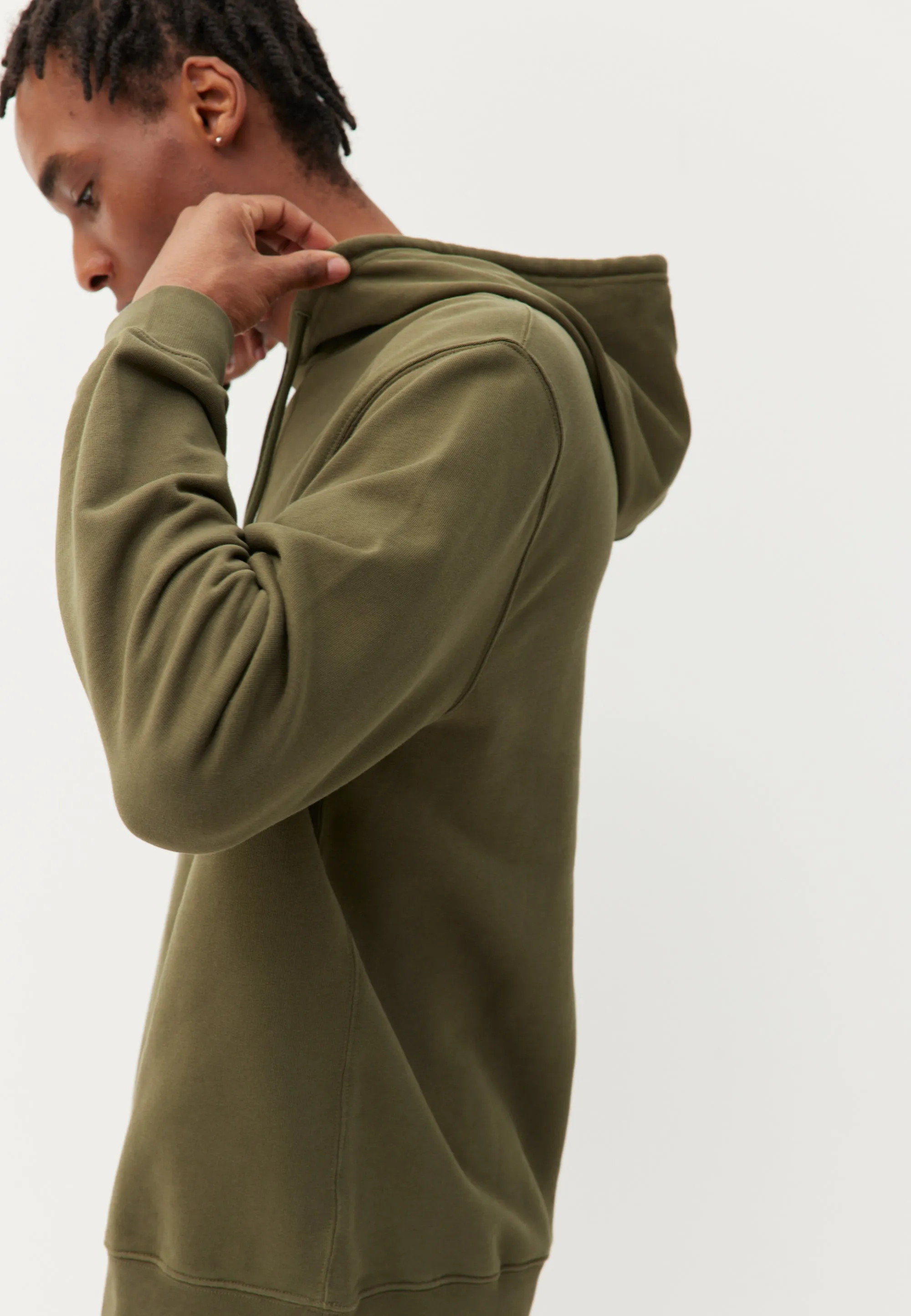 Le sweat à capuche - Kaki