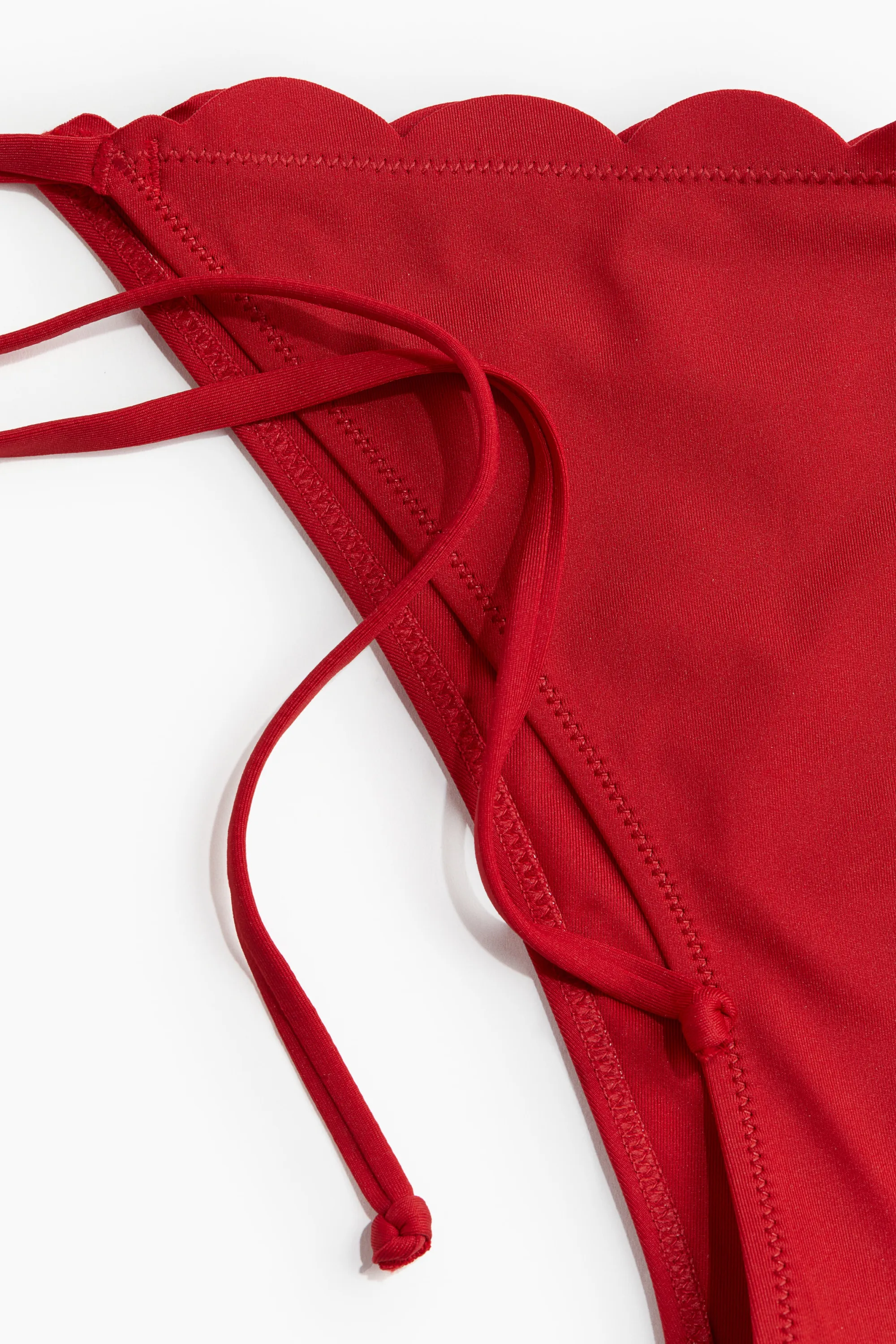 Bas de maillot Tanga à nouer - Rouge