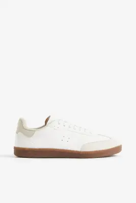 Sneakers - Blanc/beige clair — photo 2