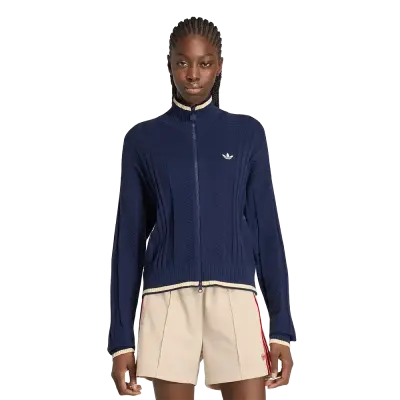 Adidas Knit Firebird Track Top Night Indigo — photo 2
