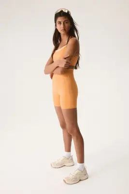 Short cycliste High Waist SculptMove™ - Orange — photo 2