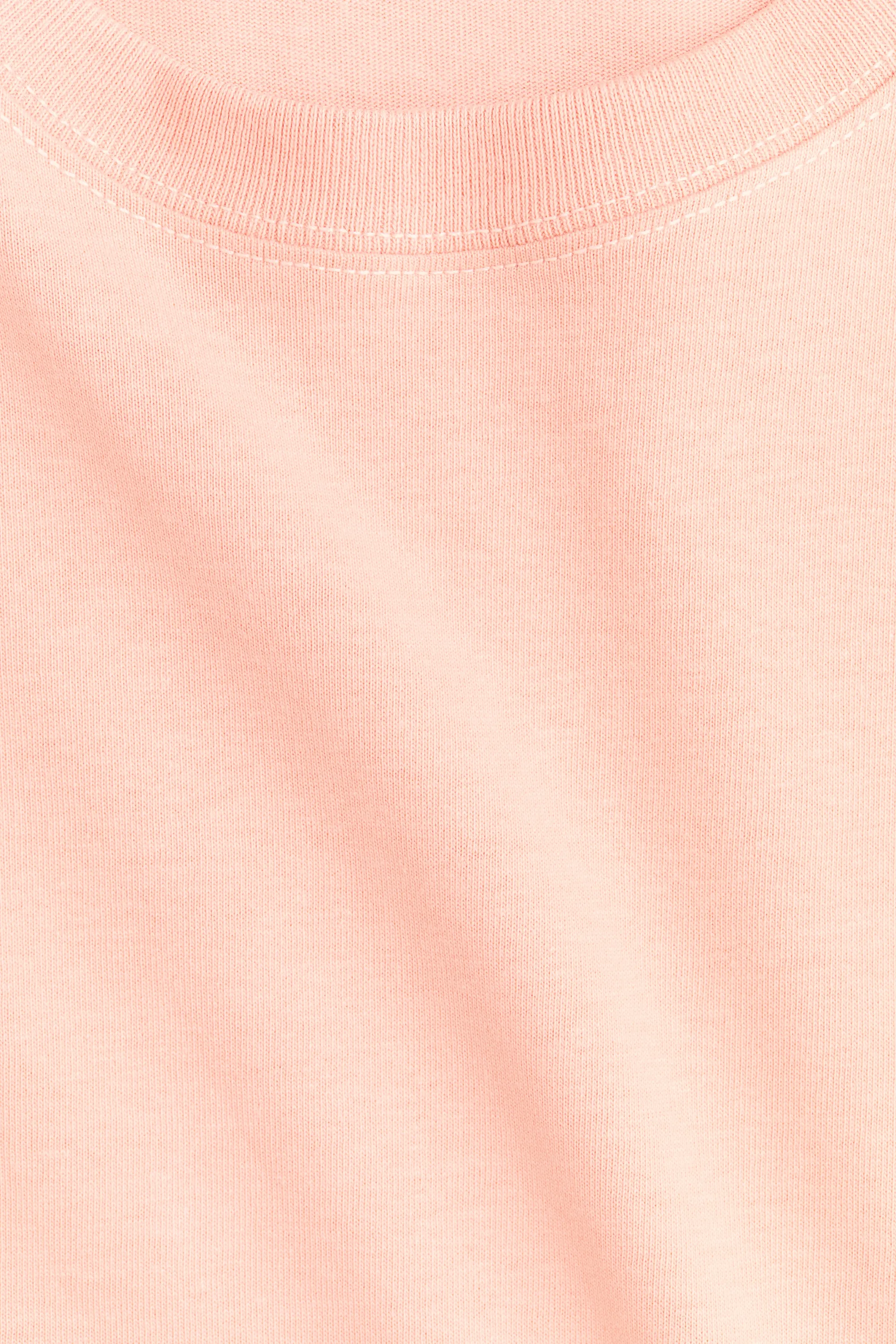 T-shirt boxy - Rose clair