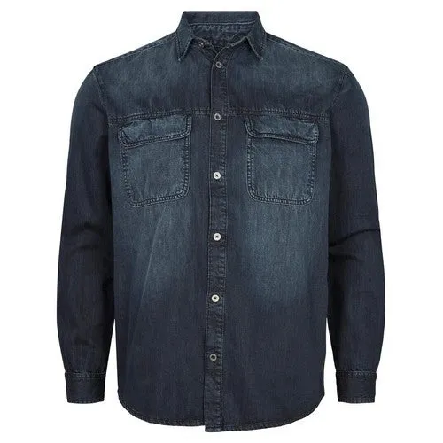 ALL SIZE CHEMISE JEANS Bleu Foncé SPECIAL GRANDE LONGUEUR