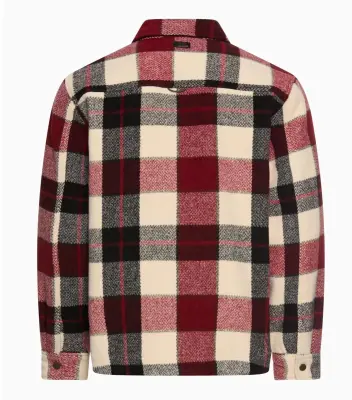CAMEL ACTIVE VESTE DOUBLEE CARREAUX Bordeaux — photo 3
