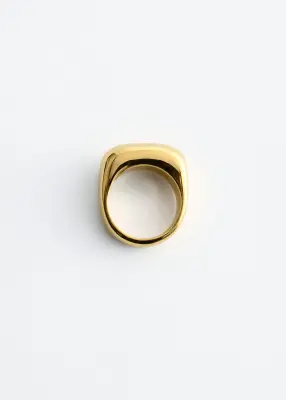 Bague bombée - Doré — photo 1