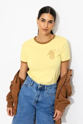 T-shirt motif ananas Femme — photo 2