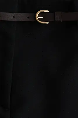 Short avec ceinture - Noir — photo 2