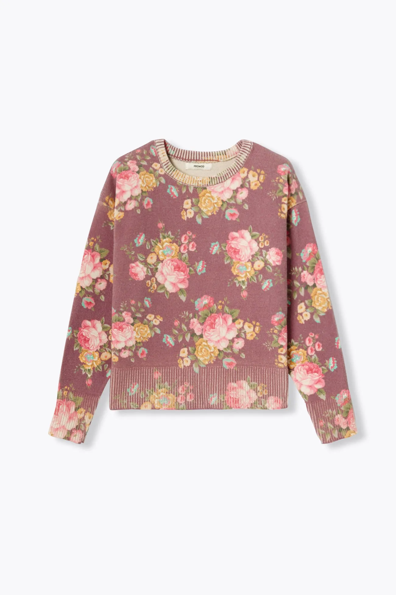 Pull à fleurs Femme
