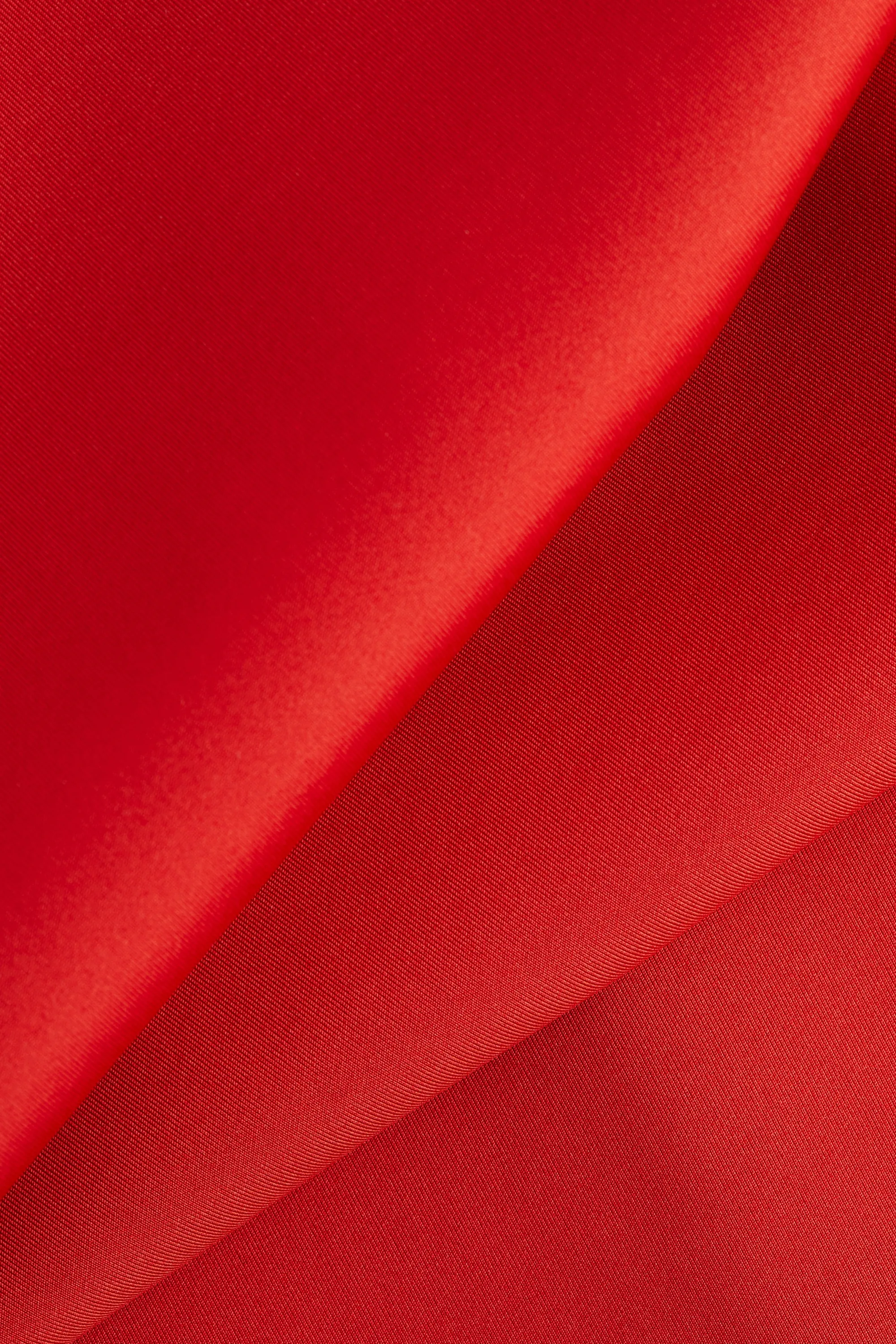 Robe en interlock avec épaulettes - Rouge vif