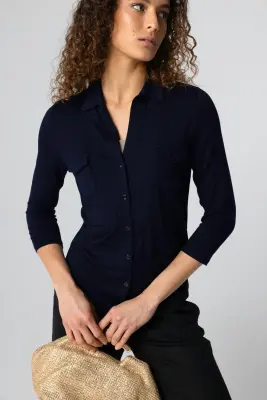 Chemise en viscose et élasthanne — photo 2