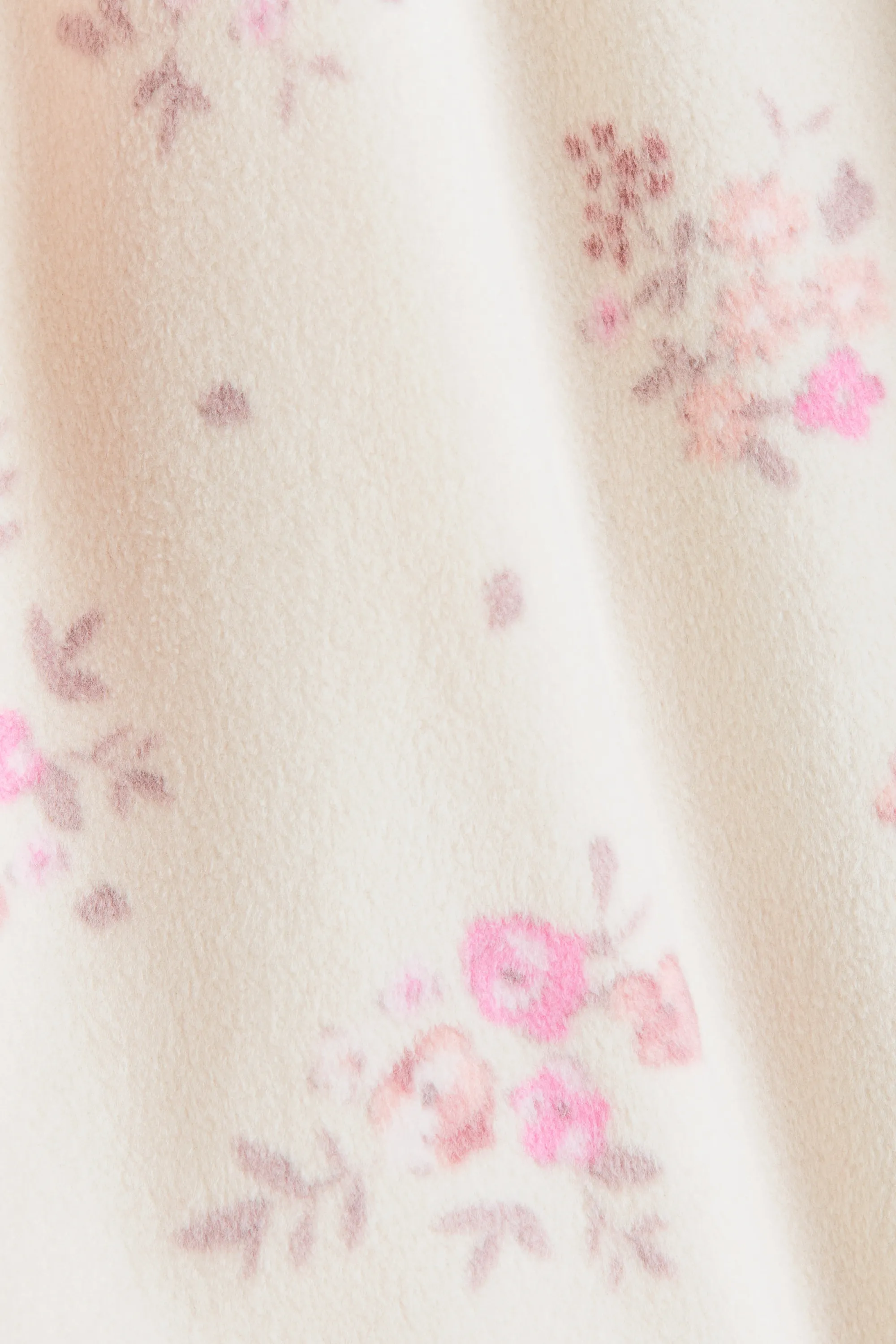 Veste en polaire à motif - Crème/fleuri