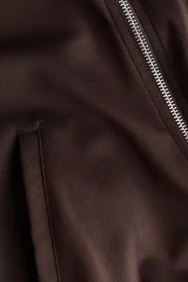 Veste de survêtement finement côtelée - Marron foncé — photo 5