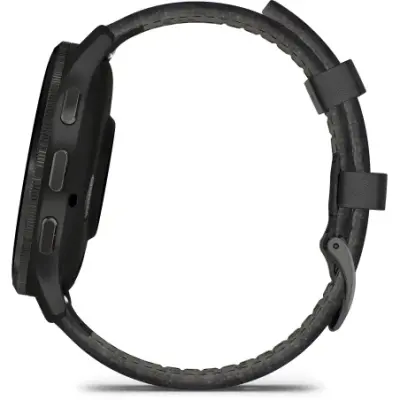 Garmin Venu 3 bracelet cuir noir + bracelet silicone noir 010-02784-52 — photo 4
