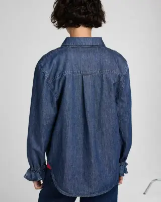 Chemise Léana bleu medium — photo 3