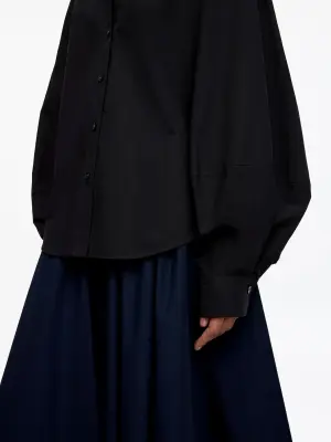 Chemise en coton Pima - Noir — photo 3