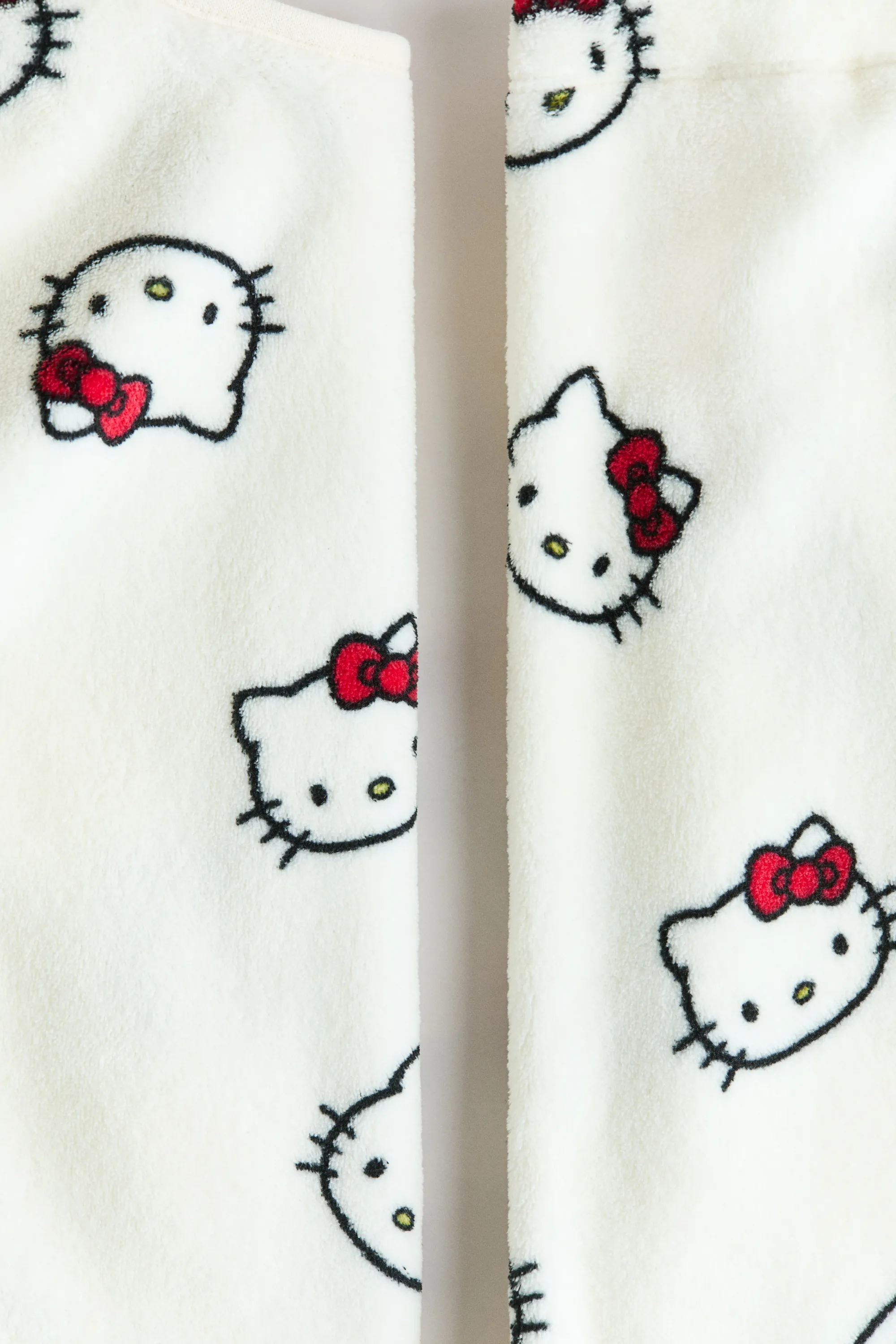 Pyjama en velours imprimé - Blanc/Hello Kitty