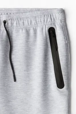 Pantalon jogger de sport Slim Fit DryMove™ - Gris clair chiné — photo 4