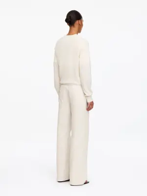 Jean ample CORAL - Blanc cassé — photo 2