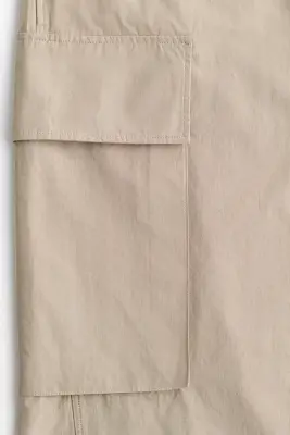 Pantalon cargo en coton - Taupe — photo 4