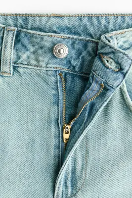 Balloon High Waist Jeans - Bleu denim clair — photo 5