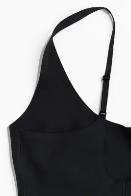 Body string Light shape en microfibre - Noir — photo 2