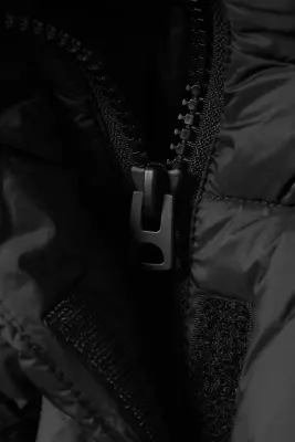 Doudoune courte oversize - Noir — photo 4