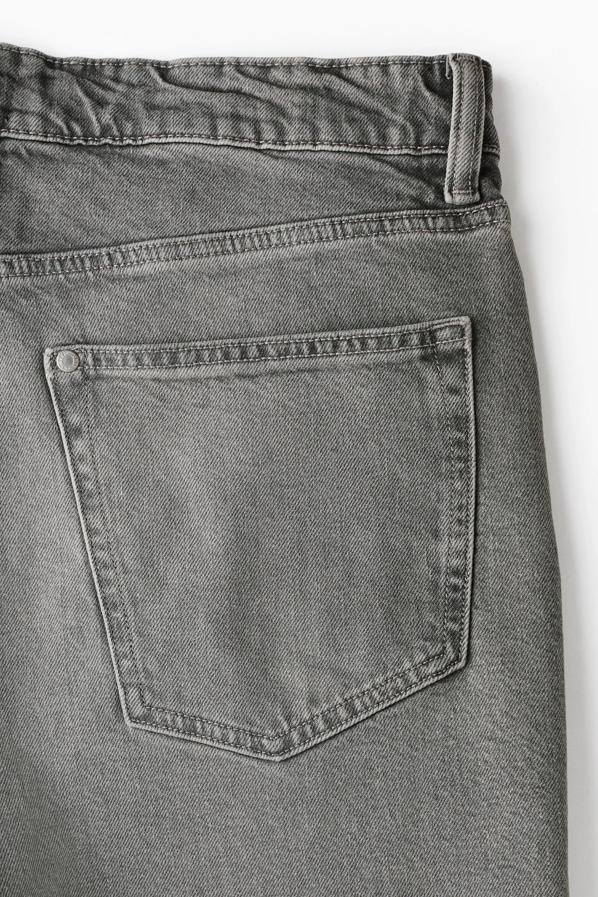 Short Slim en denim - Gris denim