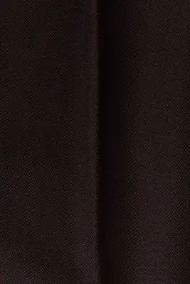 Pantalon de costume Loose Fit en laine mélangée - Marron foncé — photo 5