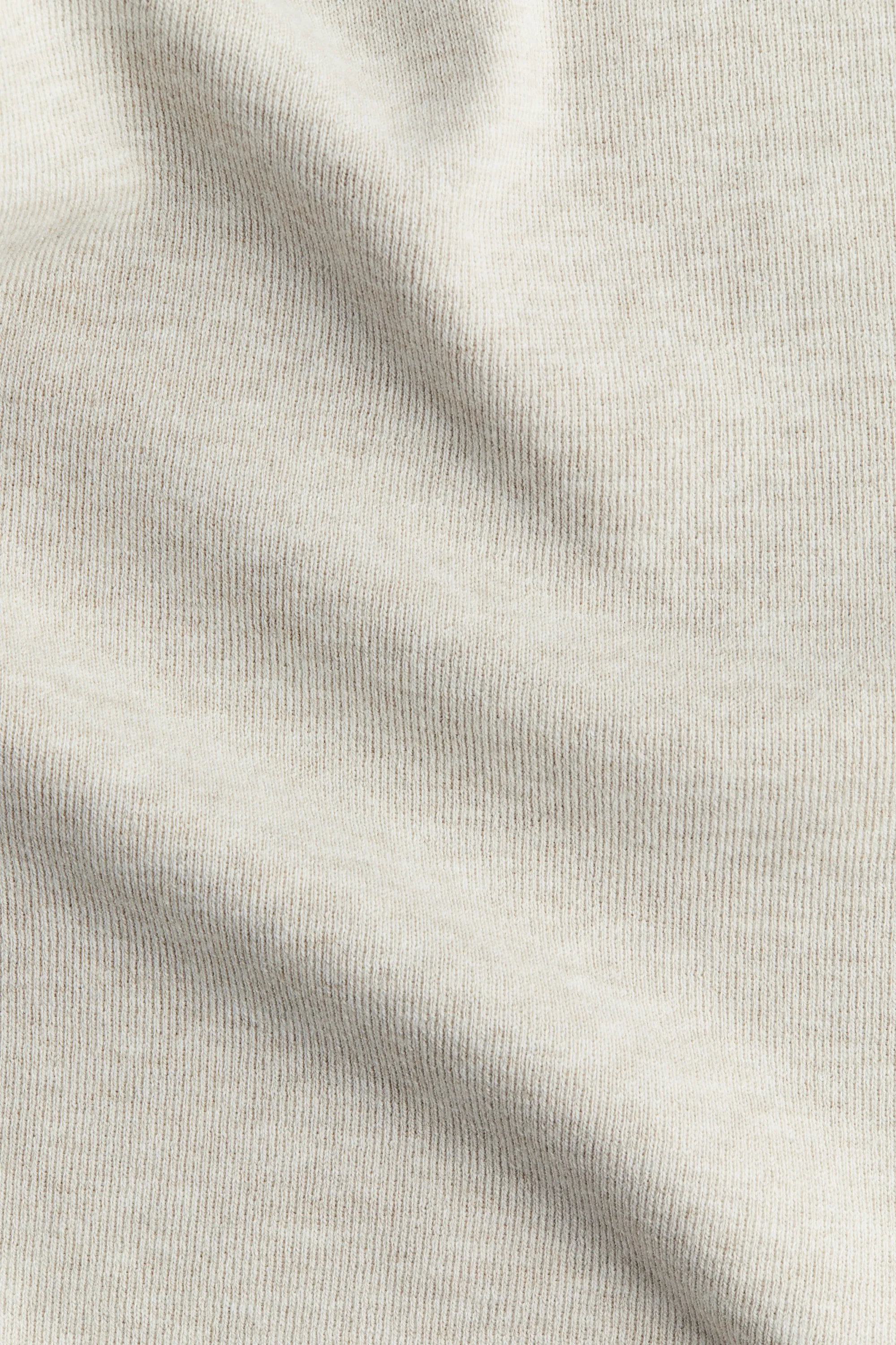 Pantalon en maille fine - Beige clair chiné