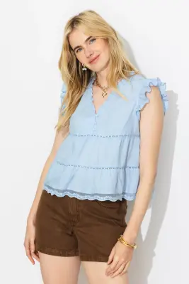 Blouse volantée Femme — photo 2