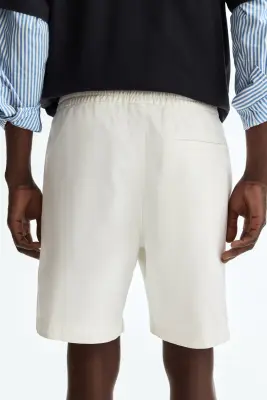 Short Relaxed Fit en coton - Blanc — photo 2