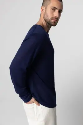 Pull Blue Moon Col Rond Manches Longues en Lin — photo 5