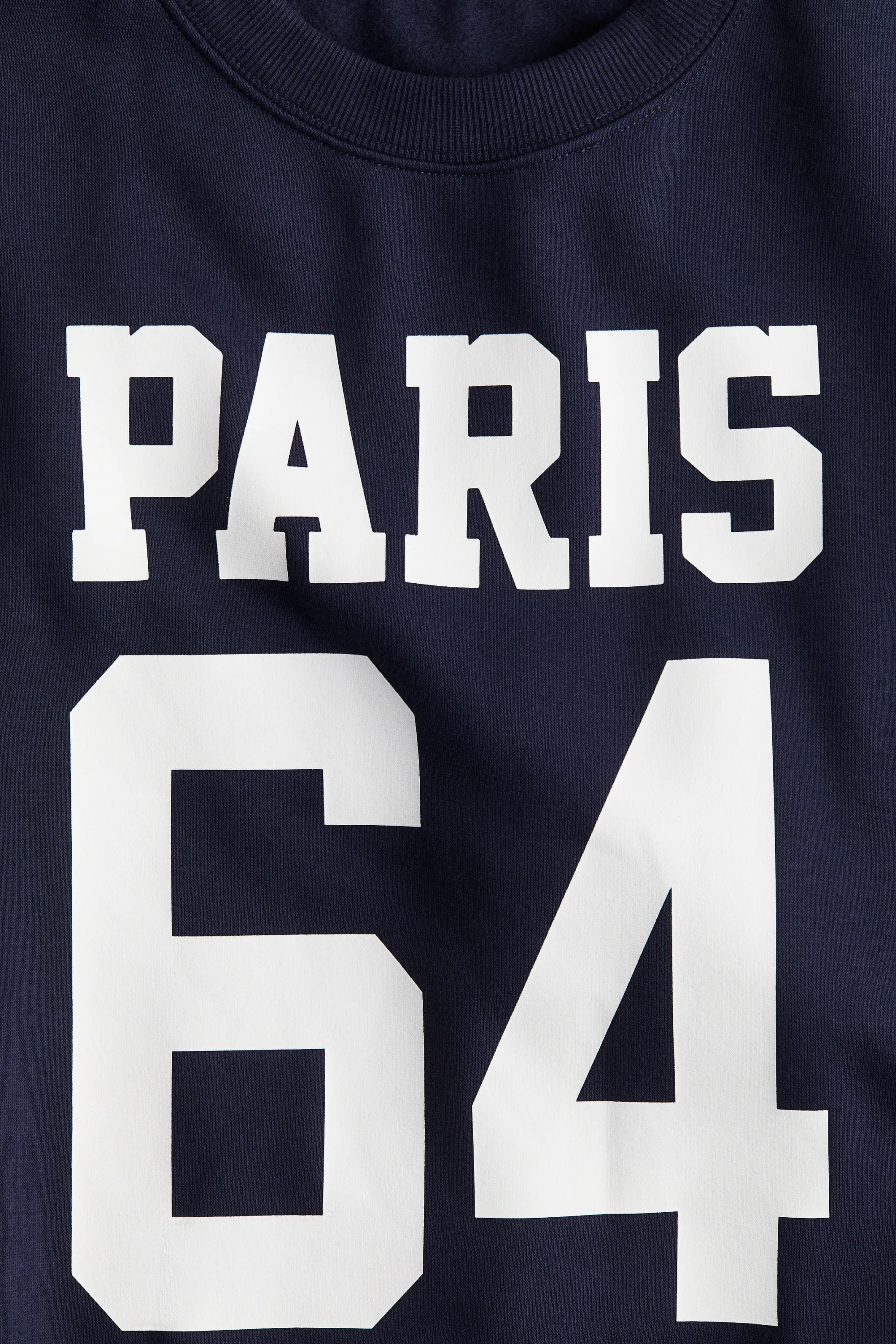 Sweat avec texte - Bleu marine/Paris