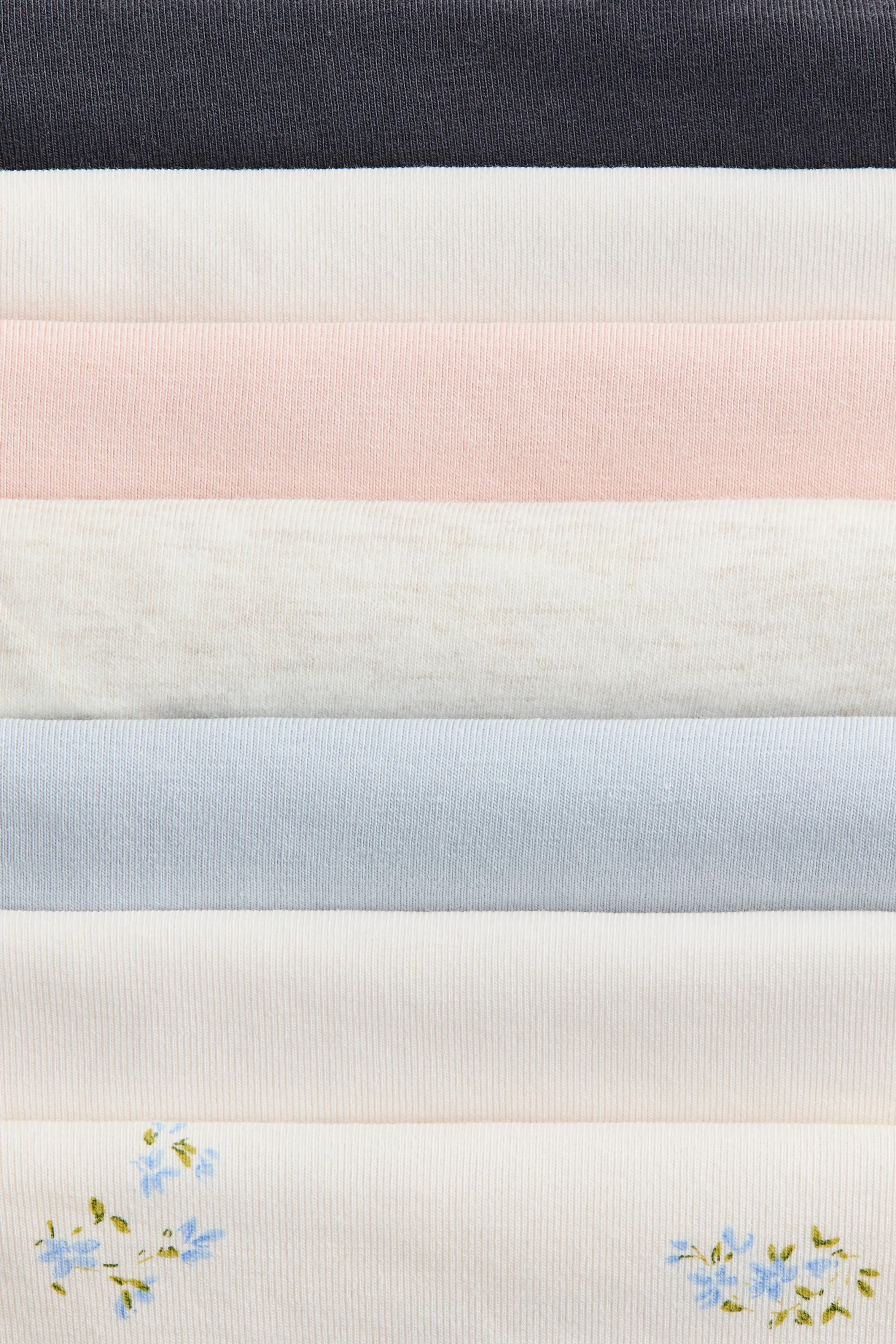 Lot de 7 culottes Hipster - Crème/rose pêche