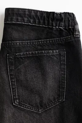 MAMA Wide Low Jeans - Noir denim — photo 5