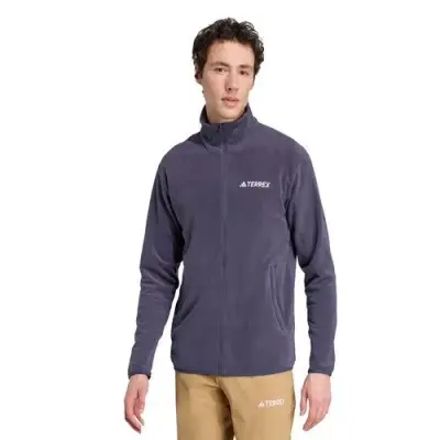 ADIDAS VESTE ZIPPEE POLAIRE Marine — photo 1